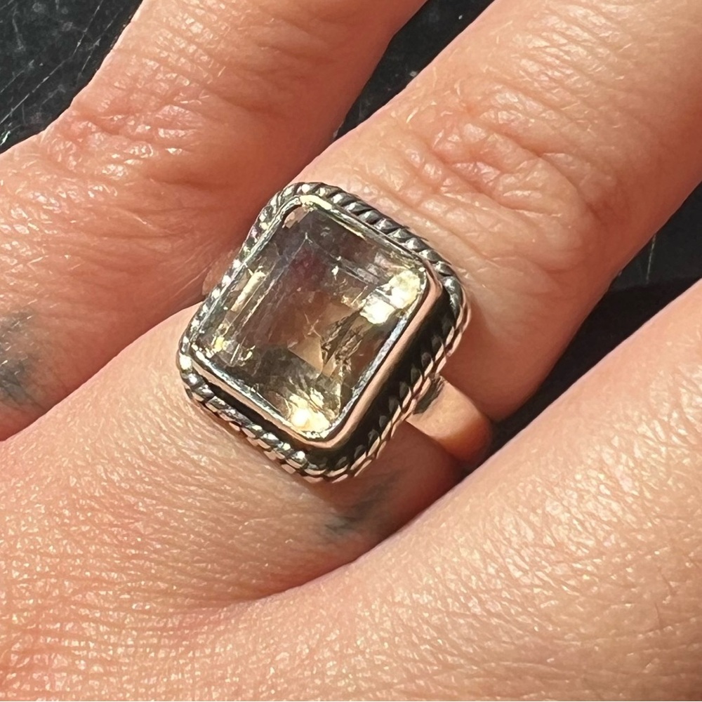Ametrine Ring sz 7 Sterling Silver